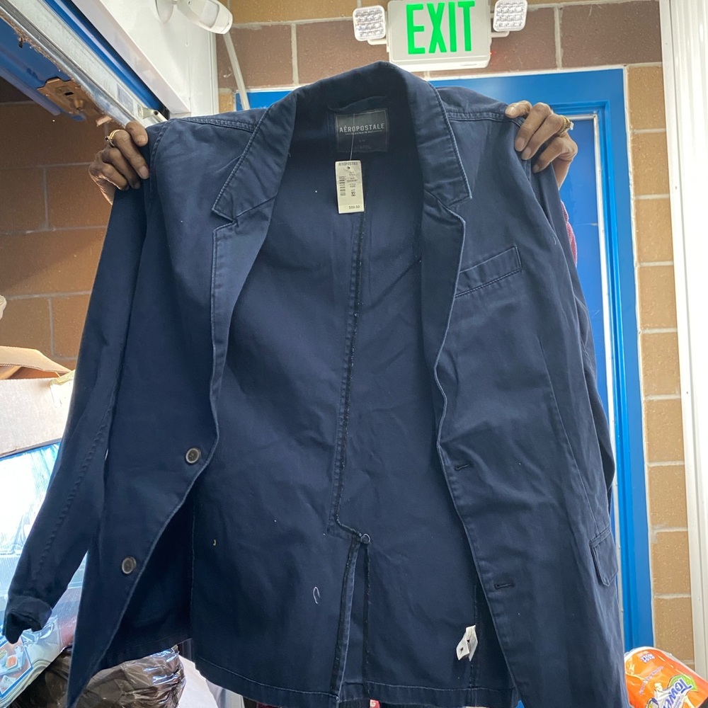 Aeropostale Men's Dark Blue Jacket
